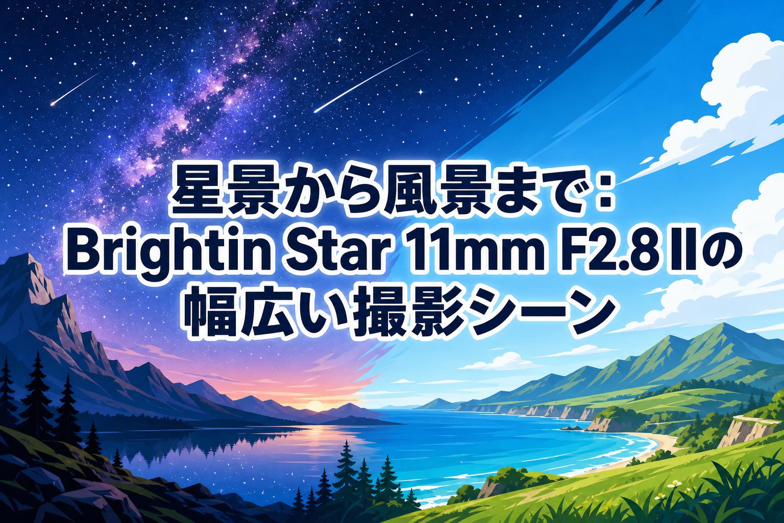 星景から風景まで：Brightin Star 11mm F2.8 IIの幅広い撮影シーン