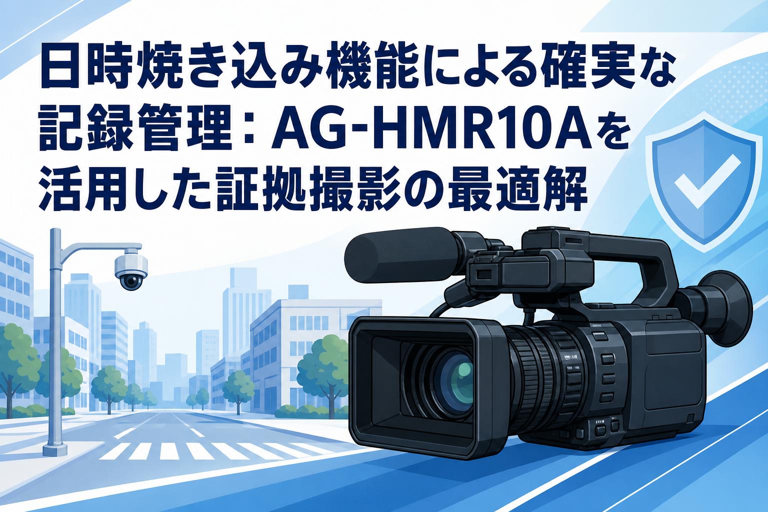 日時焼き込み機能による確実な記録管理：AG-HMR10Aを活用した証拠撮影の最適解