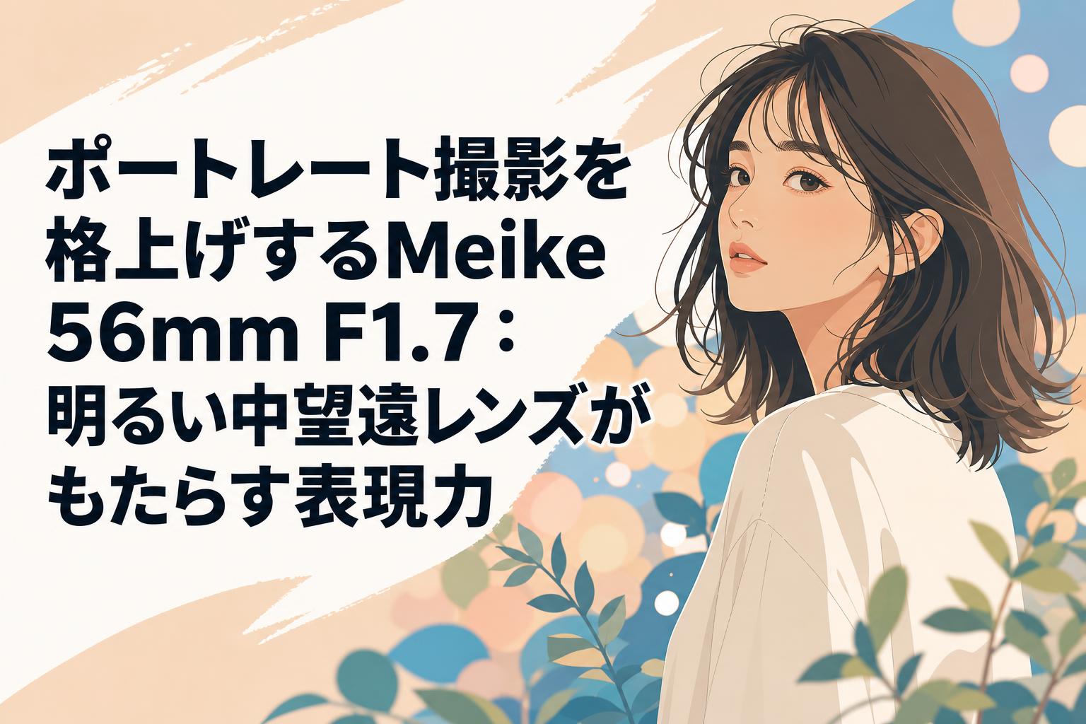 ポートレート撮影を格上げするMeike 56mm F1.7：明るい中望遠レンズがもたらす表現力