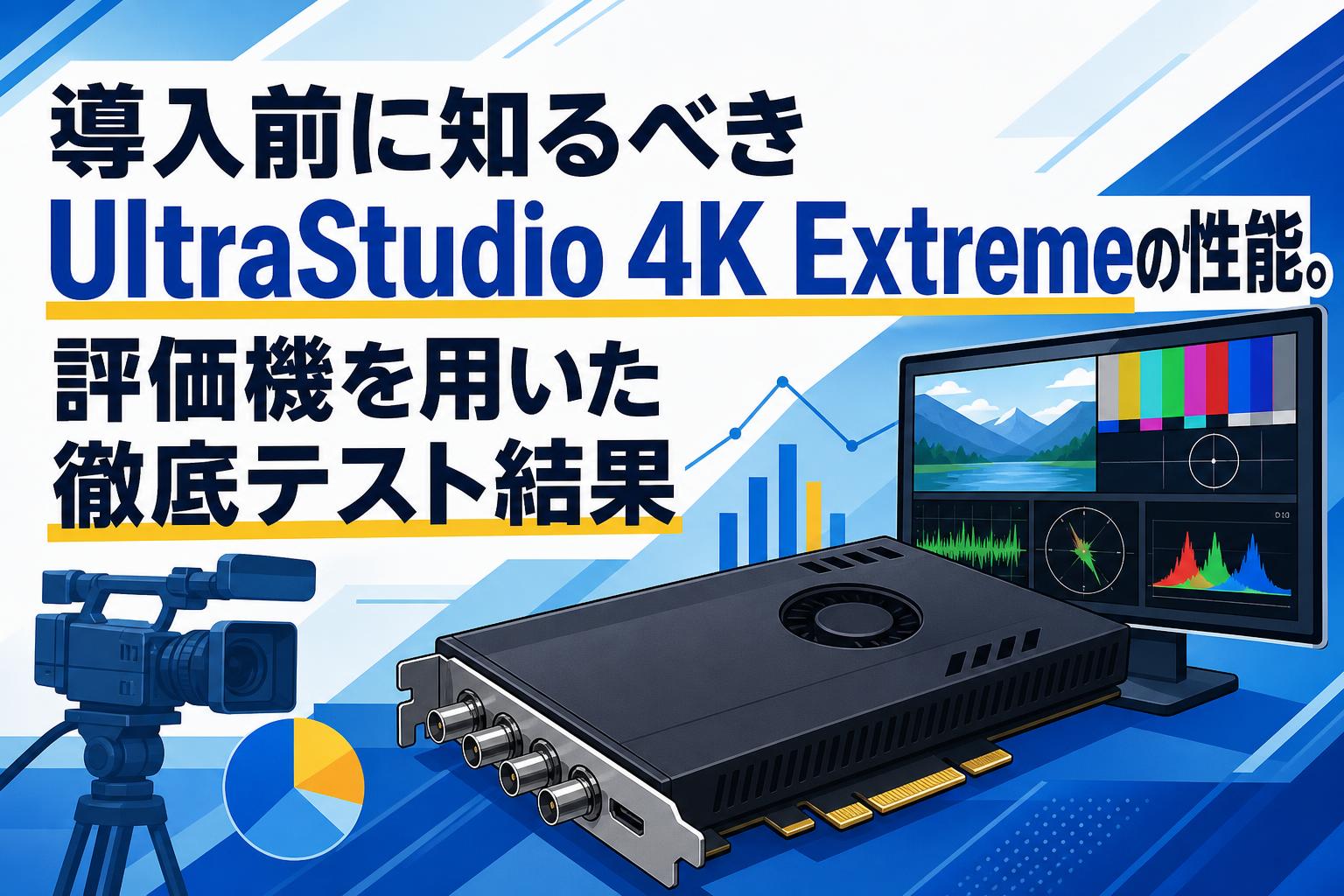 導入前に知るべきUltraStudio 4K Extremeの性能。評価機を用いた徹底テスト結果