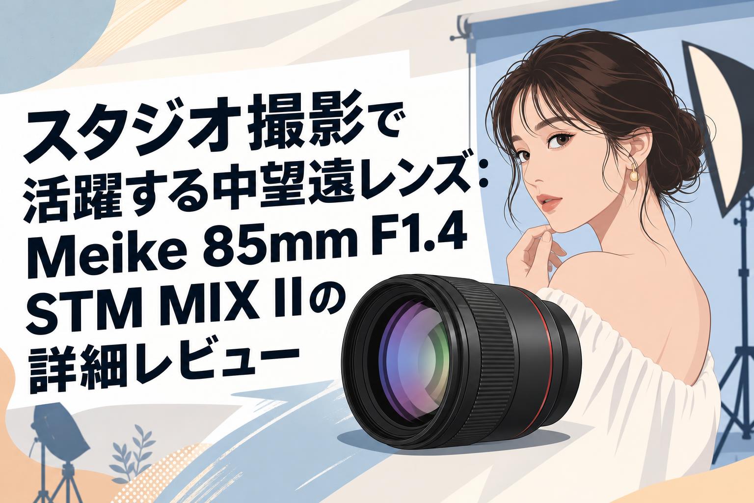 スタジオ撮影で活躍する中望遠レンズ：Meike 85mm F1.4 STM MIX IIの詳細レビュー