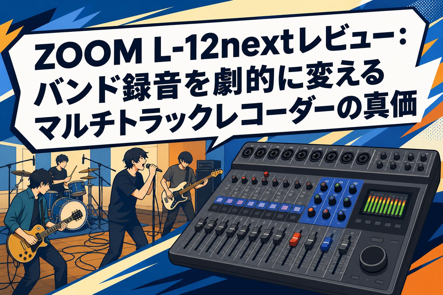 ZOOM L-12nextレビュー：バンド録音を劇的に変えるマルチトラックレコーダーの真価