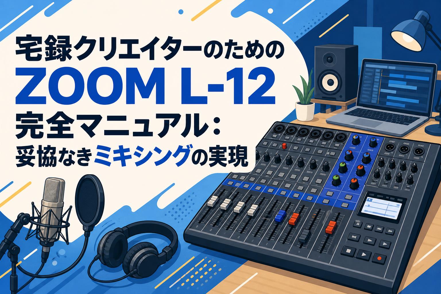 宅録クリエイターのためのZOOM L-12完全マニュアル：妥協なきミキシングの実現