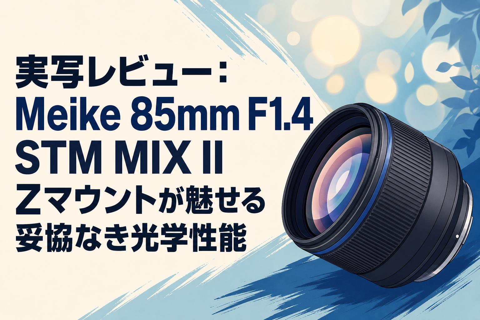 実写レビュー：Meike 85mm F1.4 STM MIX II Zマウントが魅せる妥協なき光学性能