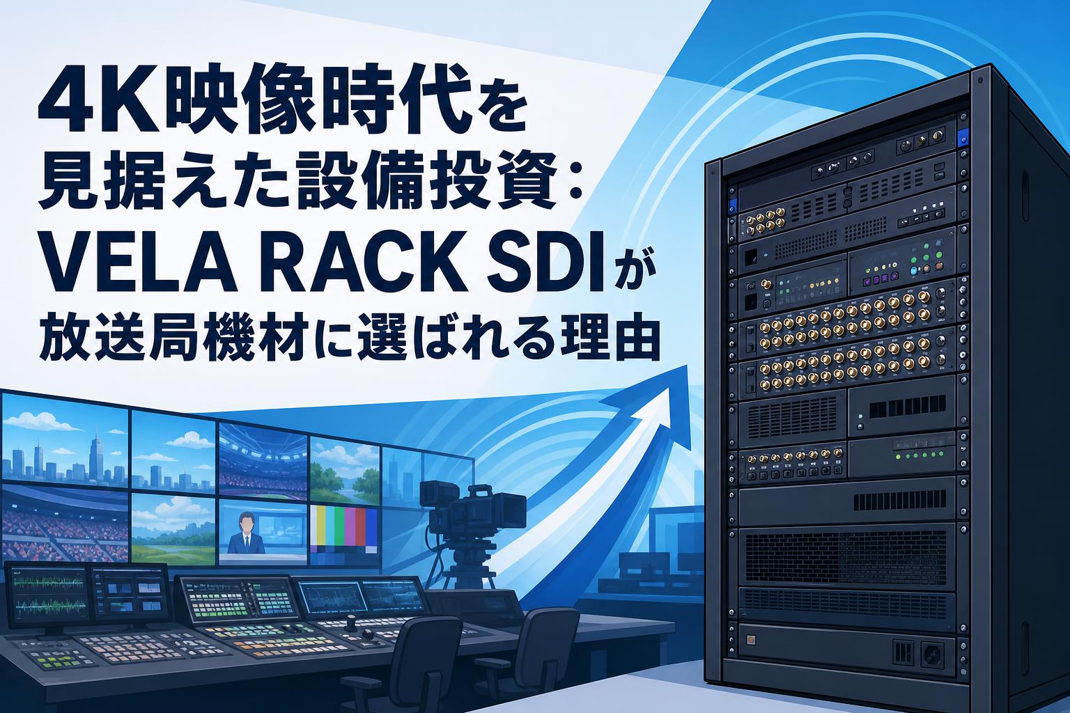 4K映像時代を見据えた設備投資：VELA RACK SDIが放送局機材に選ばれる理由