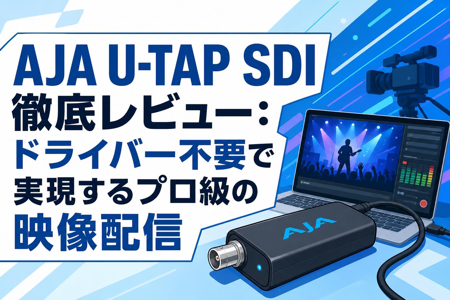 AJA U-TAP SDI徹底レビュー：ドライバー不要で実現するプロ級の映像配信