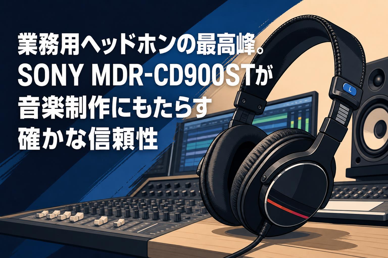 業務用ヘッドホンの最高峰。SONY MDR-CD900STが音楽制作にもたらす確かな信頼性