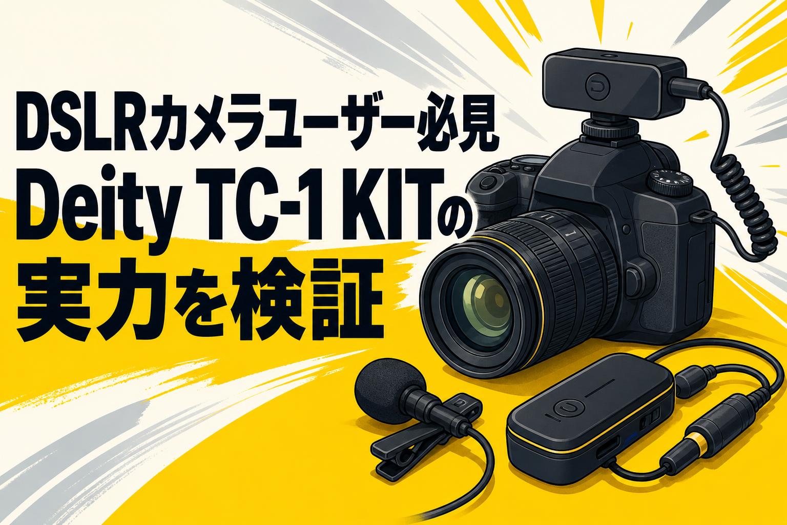 DSLRカメラユーザー必見Deity TC-1 KITの実力を検証