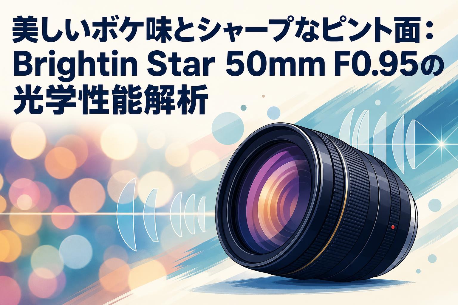 美しいボケ味とシャープなピント面：Brightin Star 50mm F0.95の光学性能解析