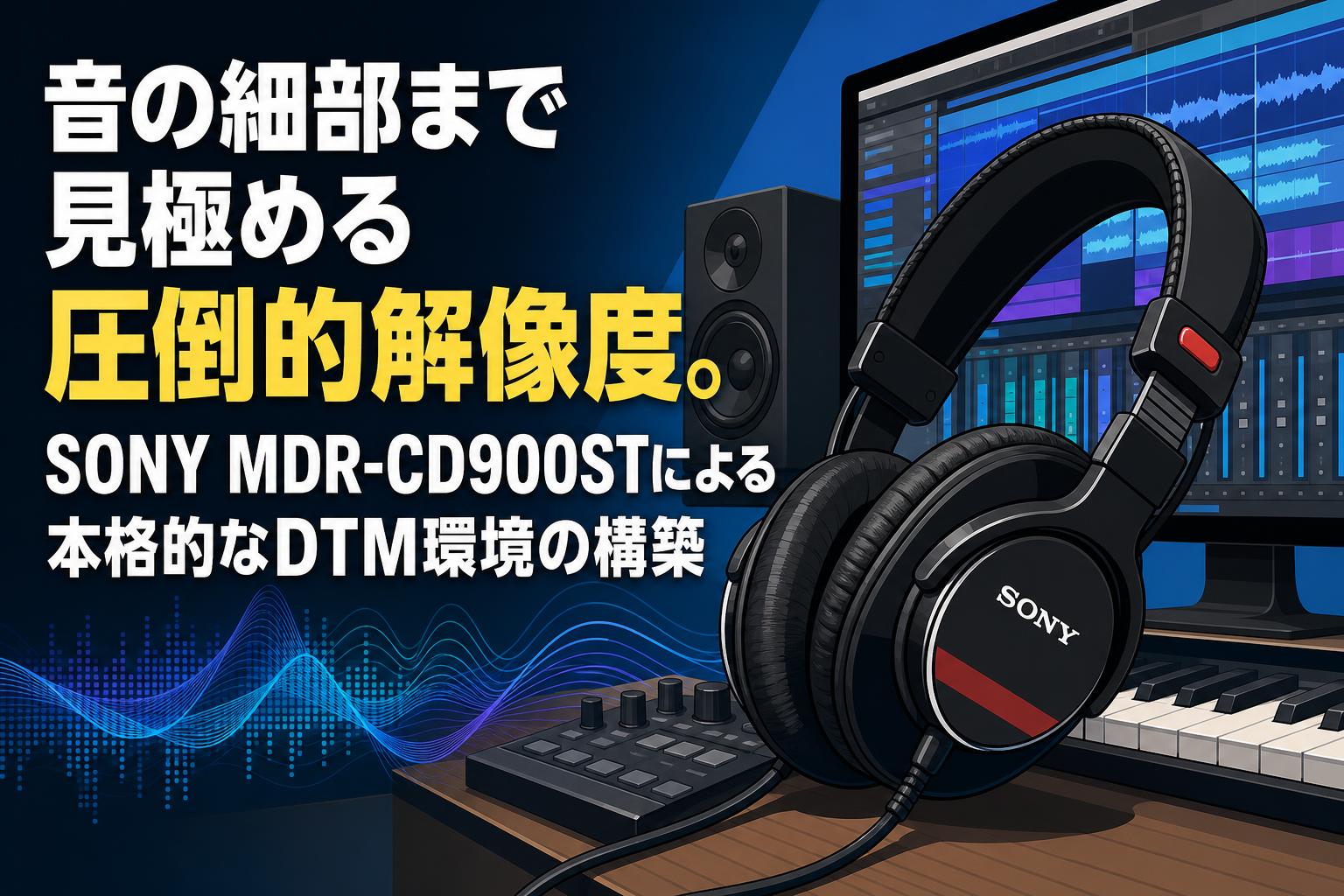 音の細部まで見極める圧倒的解像度。SONY MDR-CD900STによる本格的なDTM環境の構築