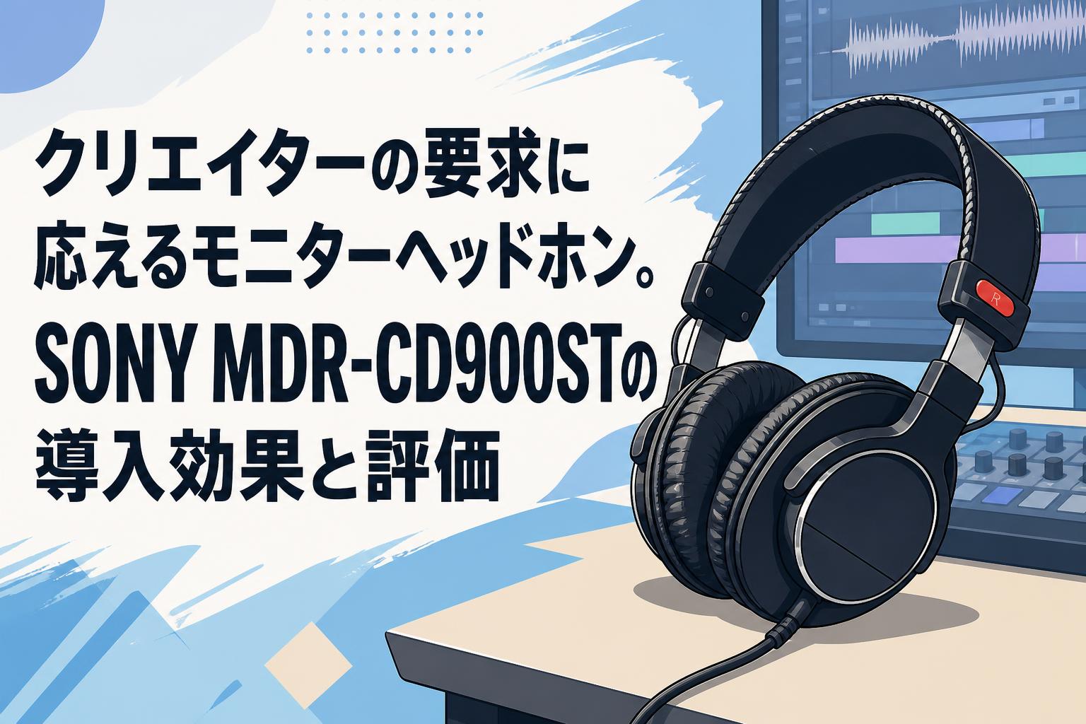 クリエイターの要求に応えるモニターヘッドホン。SONY MDR-CD900STの導入効果と評価