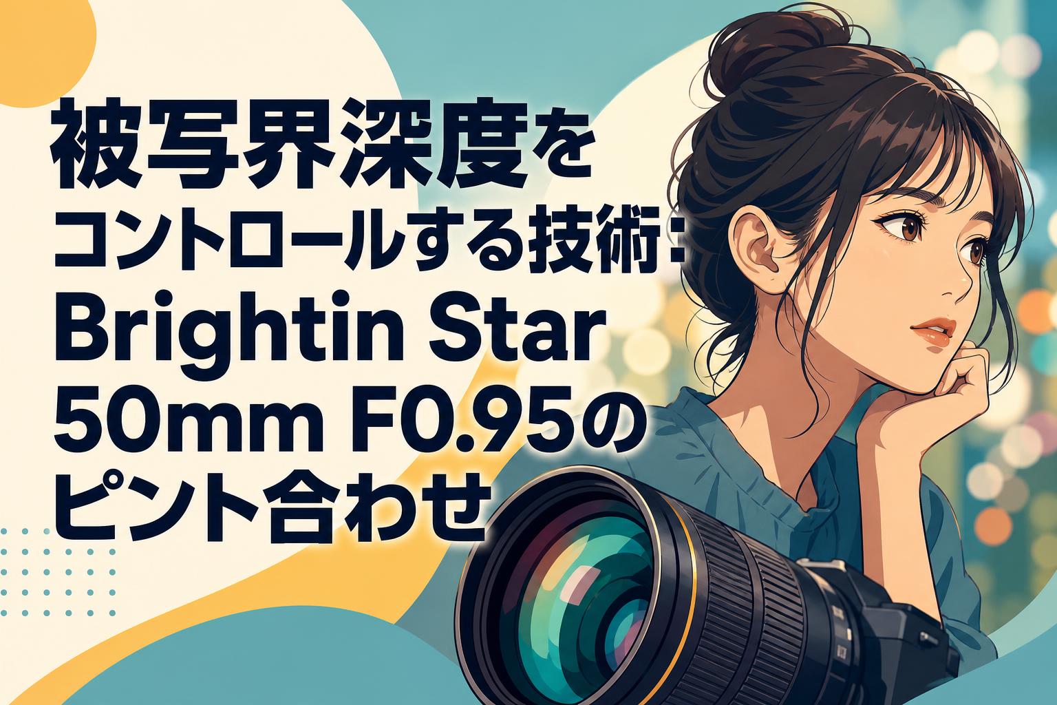 被写界深度をコントロールする技術：Brightin Star 50mm F0.95のピント合わせ