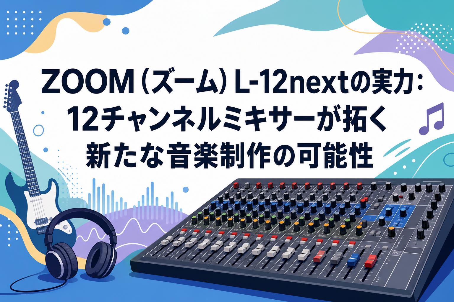 ZOOM（ズーム）L-12nextの実力：12チャンネルミキサーが拓く新たな音楽制作の可能性
