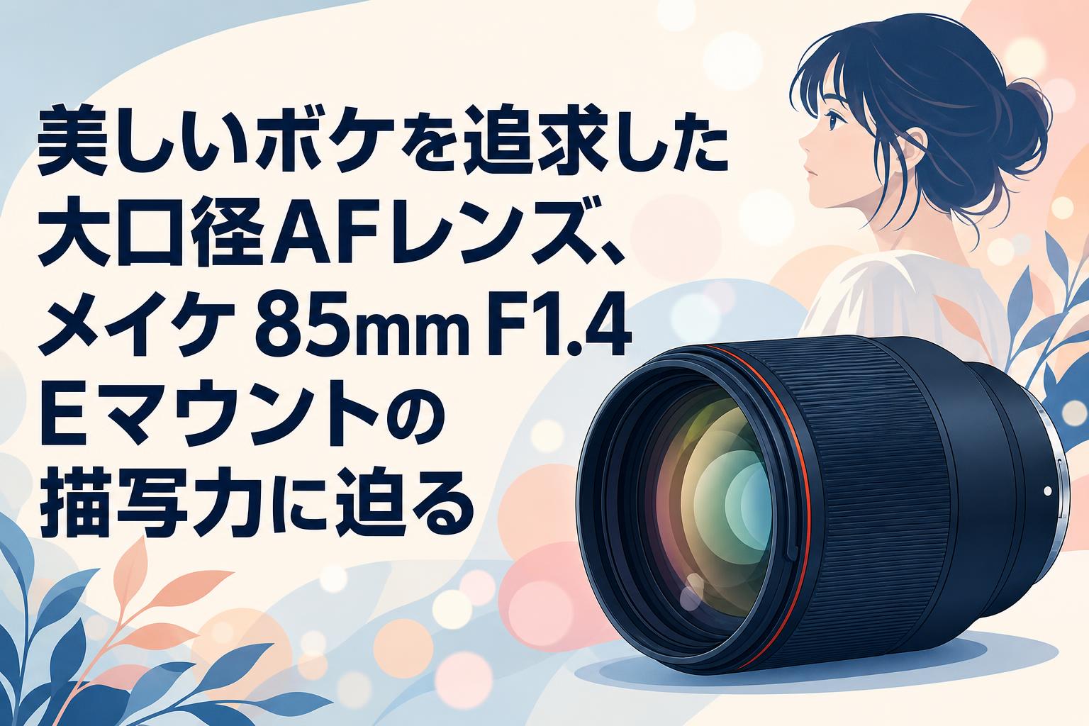 美しいボケを追求した大口径AFレンズ、メイケ 85mm F1.4 Eマウントの描写力に迫る