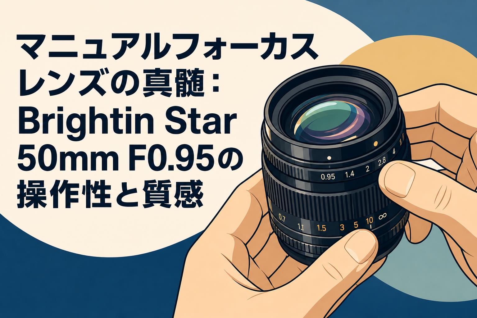 マニュアルフォーカスレンズの真髄：Brightin Star 50mm F0.95の操作性と質感