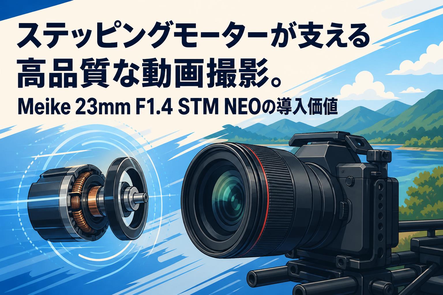 ステッピングモーターが支える高品質な動画撮影。Meike 23mm F1.4 STM NEOの導入価値