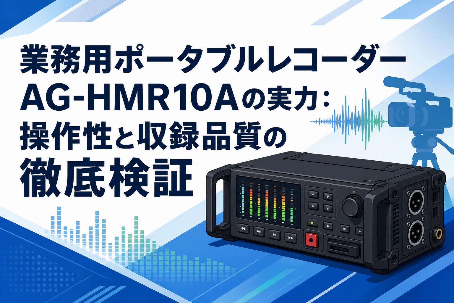 業務用ポータブルレコーダーAG-HMR10Aの実力：操作性と収録品質の徹底検証