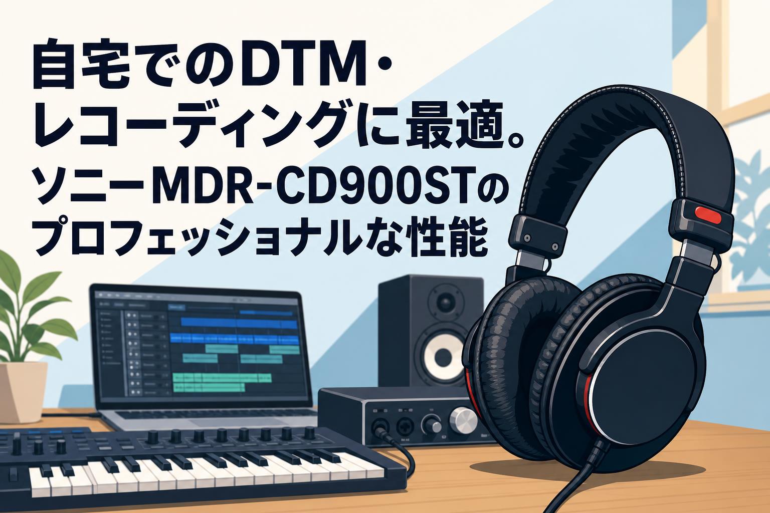 自宅でのDTM・レコーディングに最適。ソニーMDR-CD900STのプロフェッショナルな性能