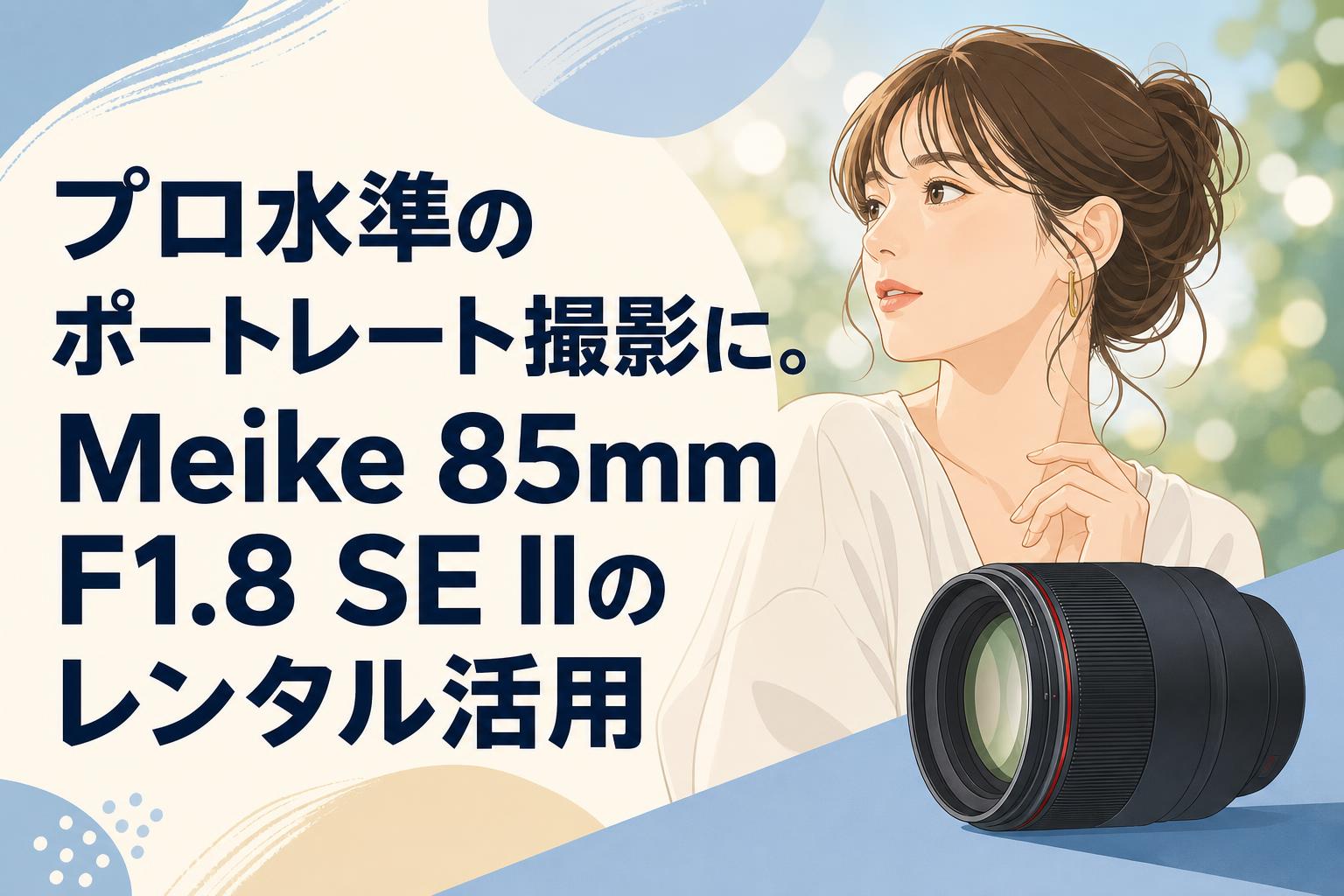 プロ水準のポートレート撮影に。Meike 85mm F1.8 SE IIのレンタル活用