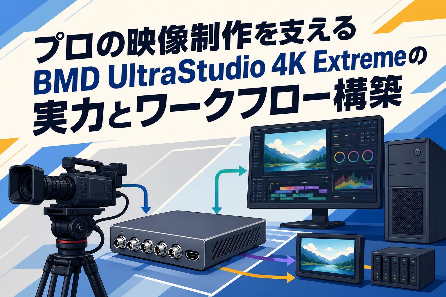 プロの映像制作を支えるBMD UltraStudio 4K Extremeの実力とワークフロー構築