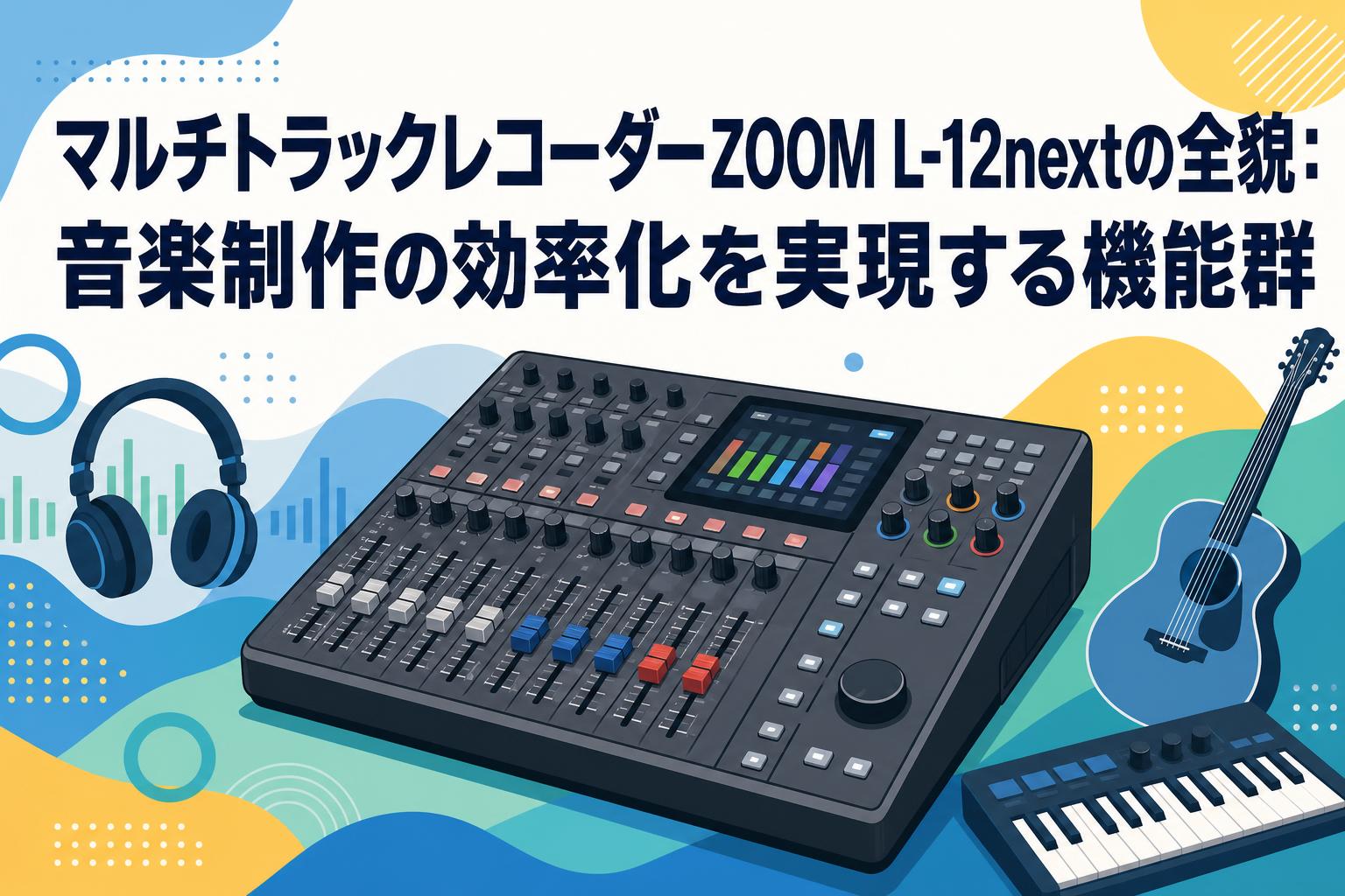 マルチトラックレコーダーZOOM L-12nextの全貌：音楽制作の効率化を実現する機能群