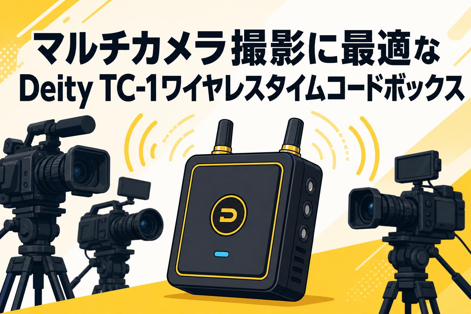 マルチカメラ撮影に最適なDeity TC-1ワイヤレスタイムコードボックス
