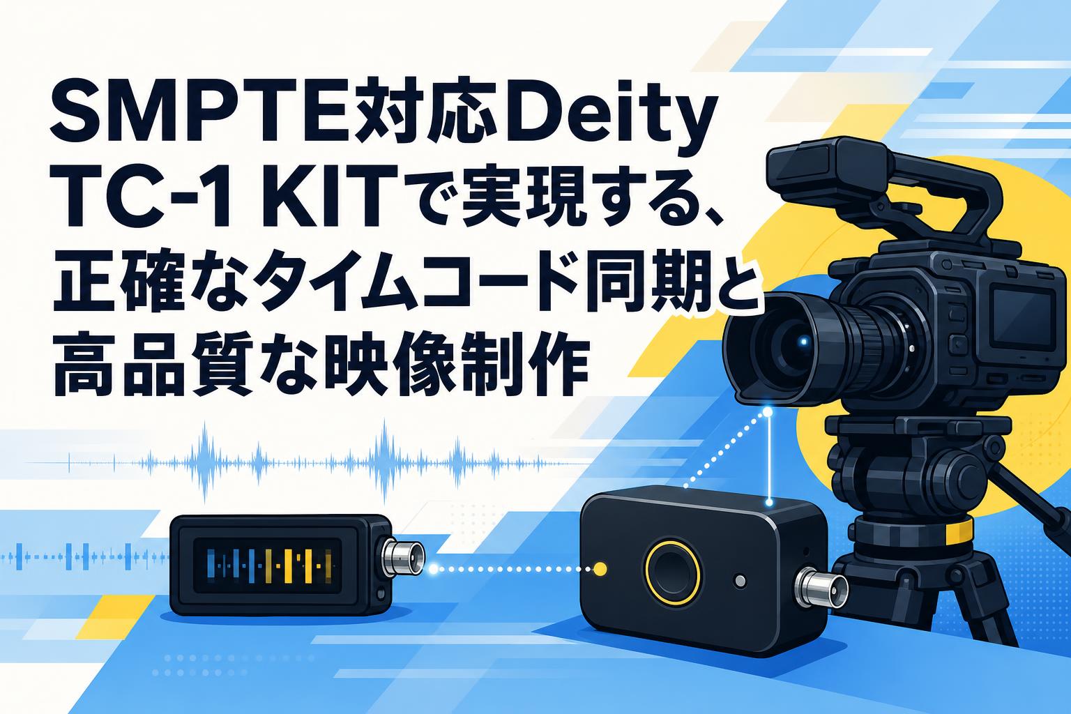 SMPTE対応Deity TC-1 KITで実現する、正確なタイムコード同期と高品質な映像制作