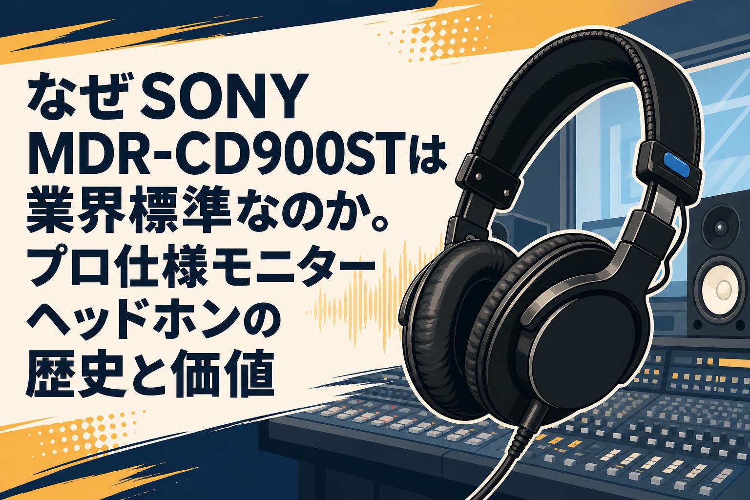 なぜSONY MDR-CD900STは業界標準なのか。プロ仕様モニターヘッドホンの歴史と価値