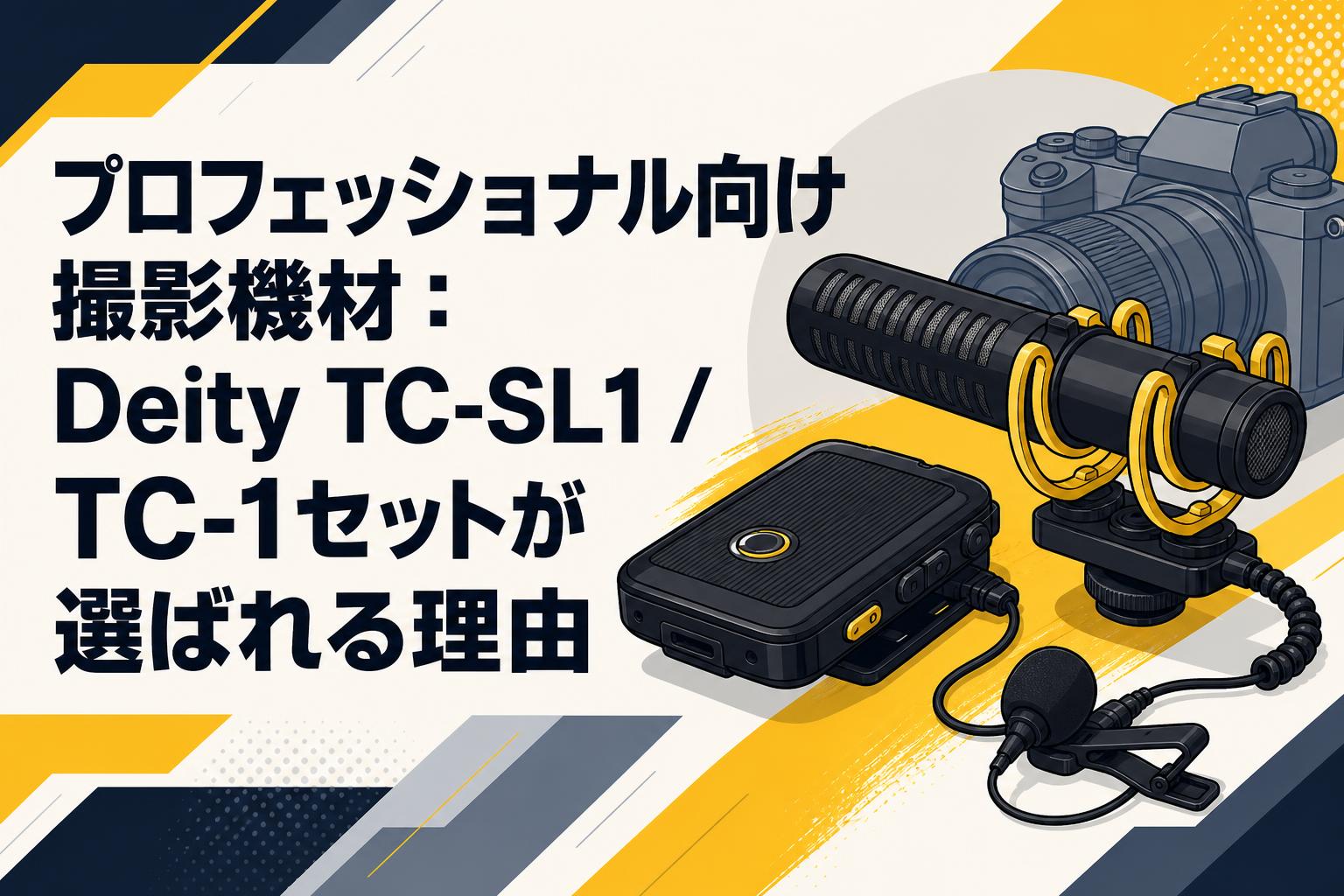 プロフェッショナル向け撮影機材：Deity TC-SL1 / TC-1セットが選ばれる理由
