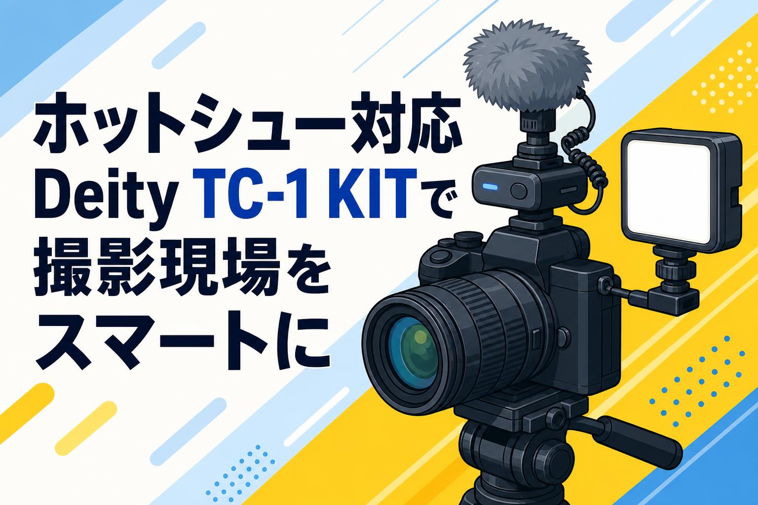 ホットシュー対応Deity TC-1 KITで撮影現場をスマートに