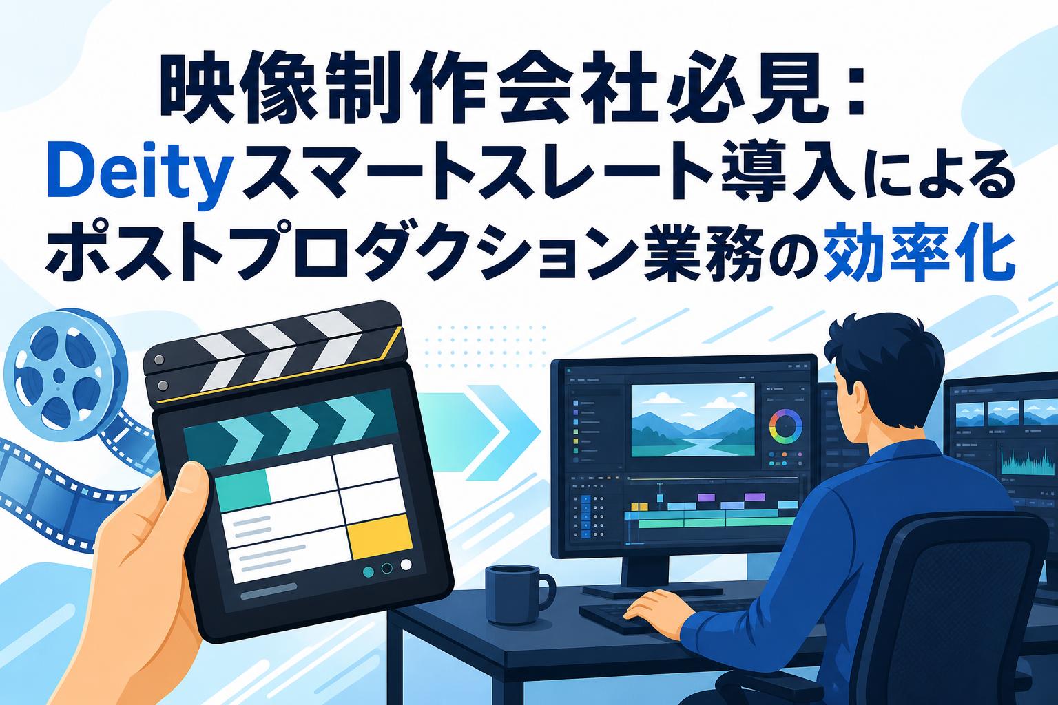 映像制作会社必見：Deityスマートスレート導入によるポストプロダクション業務の効率化