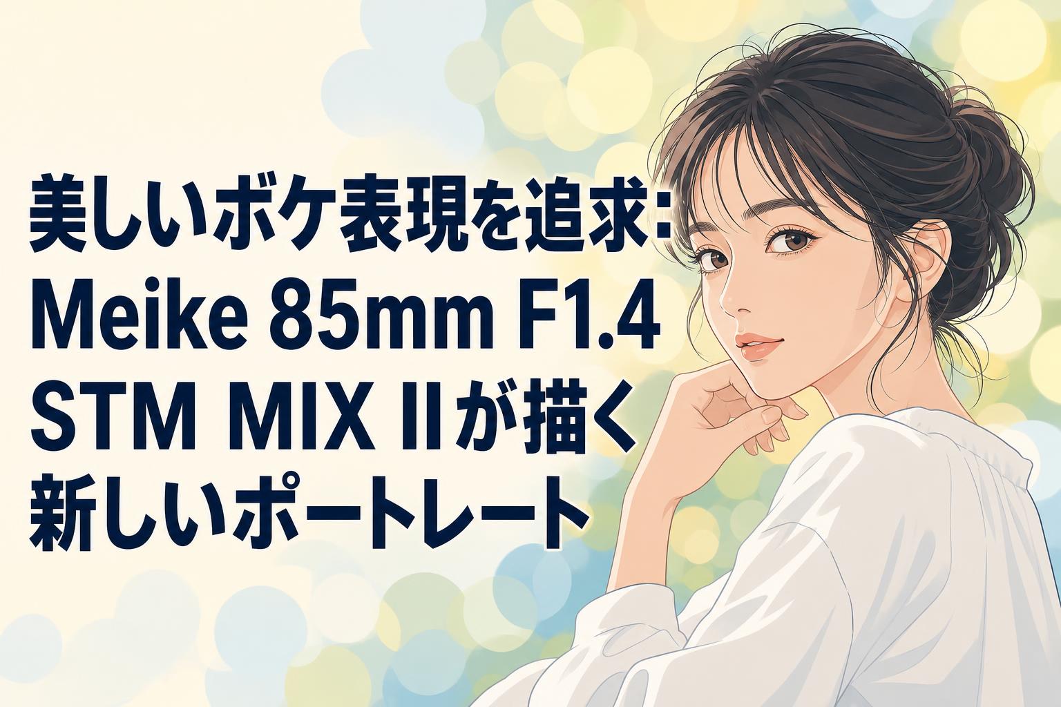 美しいボケ表現を追求：Meike 85mm F1.4 STM MIX IIが描く新しいポートレート