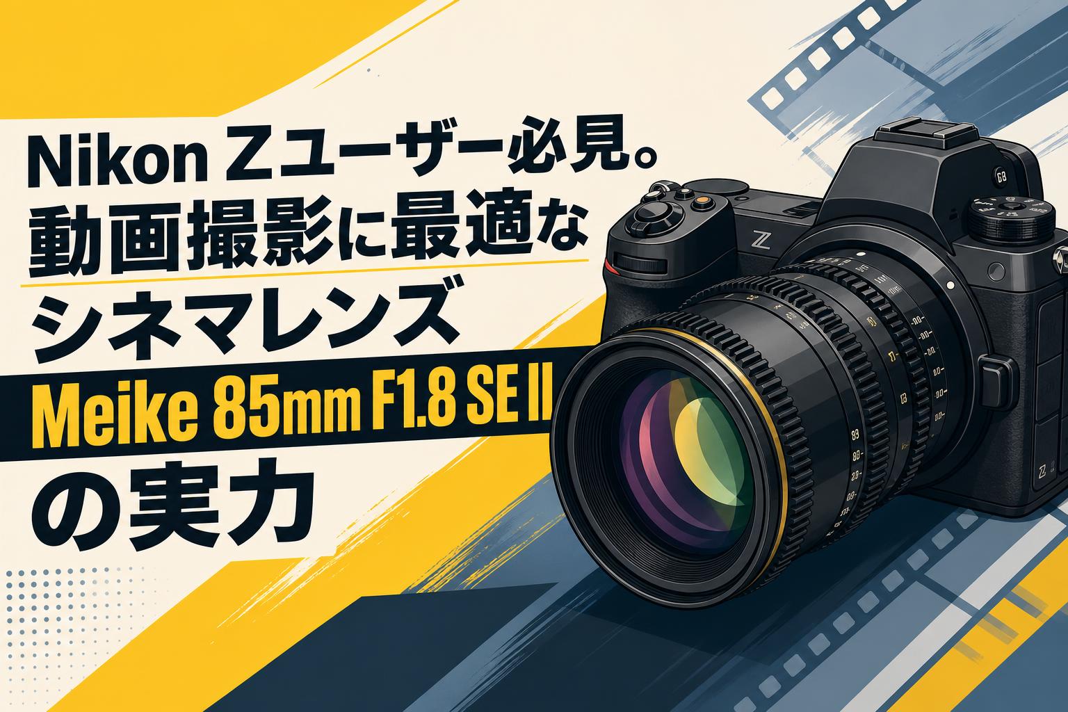Nikon Zユーザー必見。動画撮影に最適なシネマレンズMeike 85mm F1.8 SE IIの実力