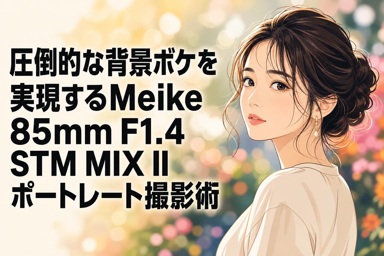 圧倒的な背景ボケを実現するMeike 85mm F1.4 STM MIX IIポートレート撮影術