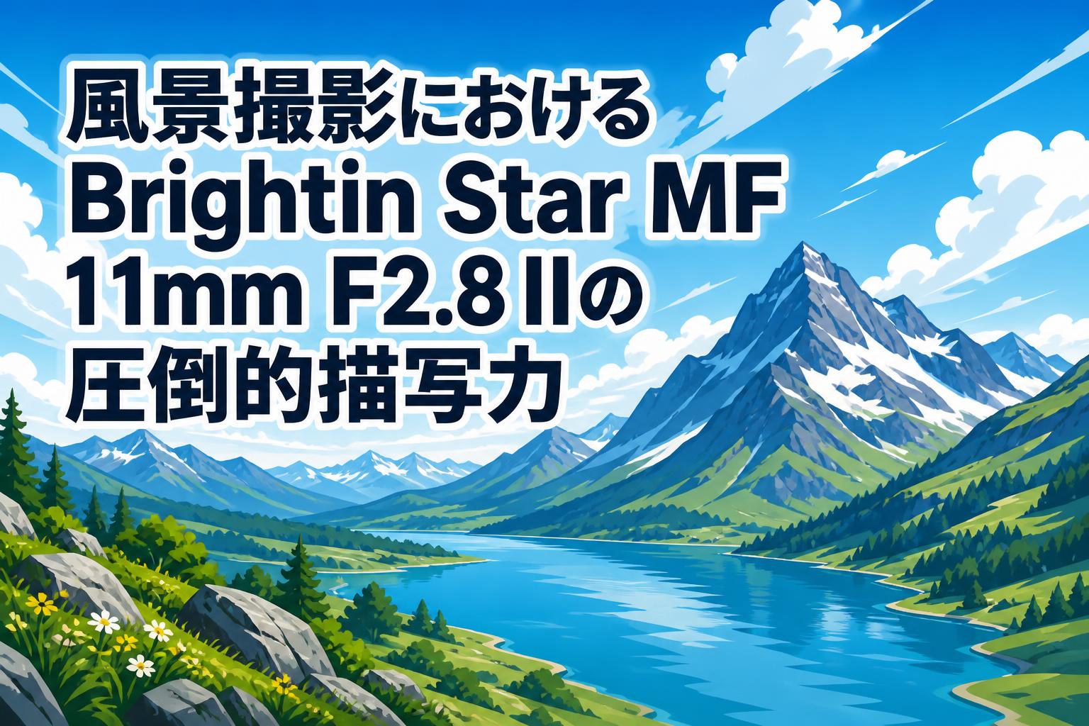 風景撮影におけるBrightin Star MF 11mm F2.8 IIの圧倒的描写力