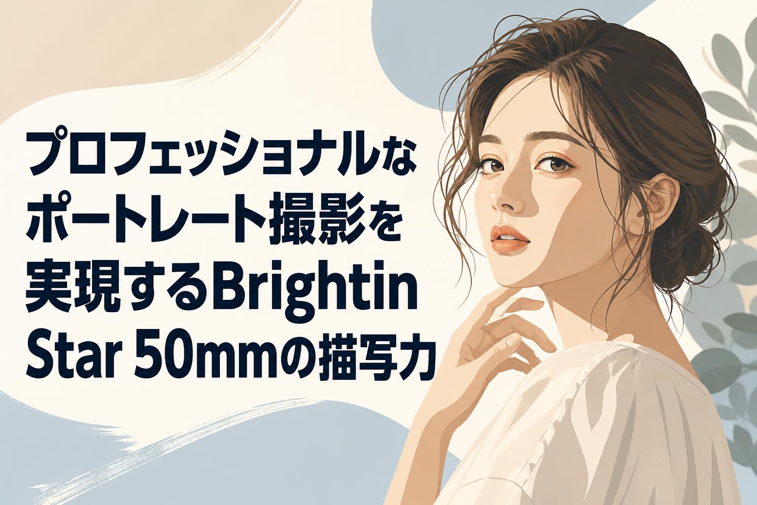 プロフェッショナルなポートレート撮影を実現するBrightin Star 50mmの描写力