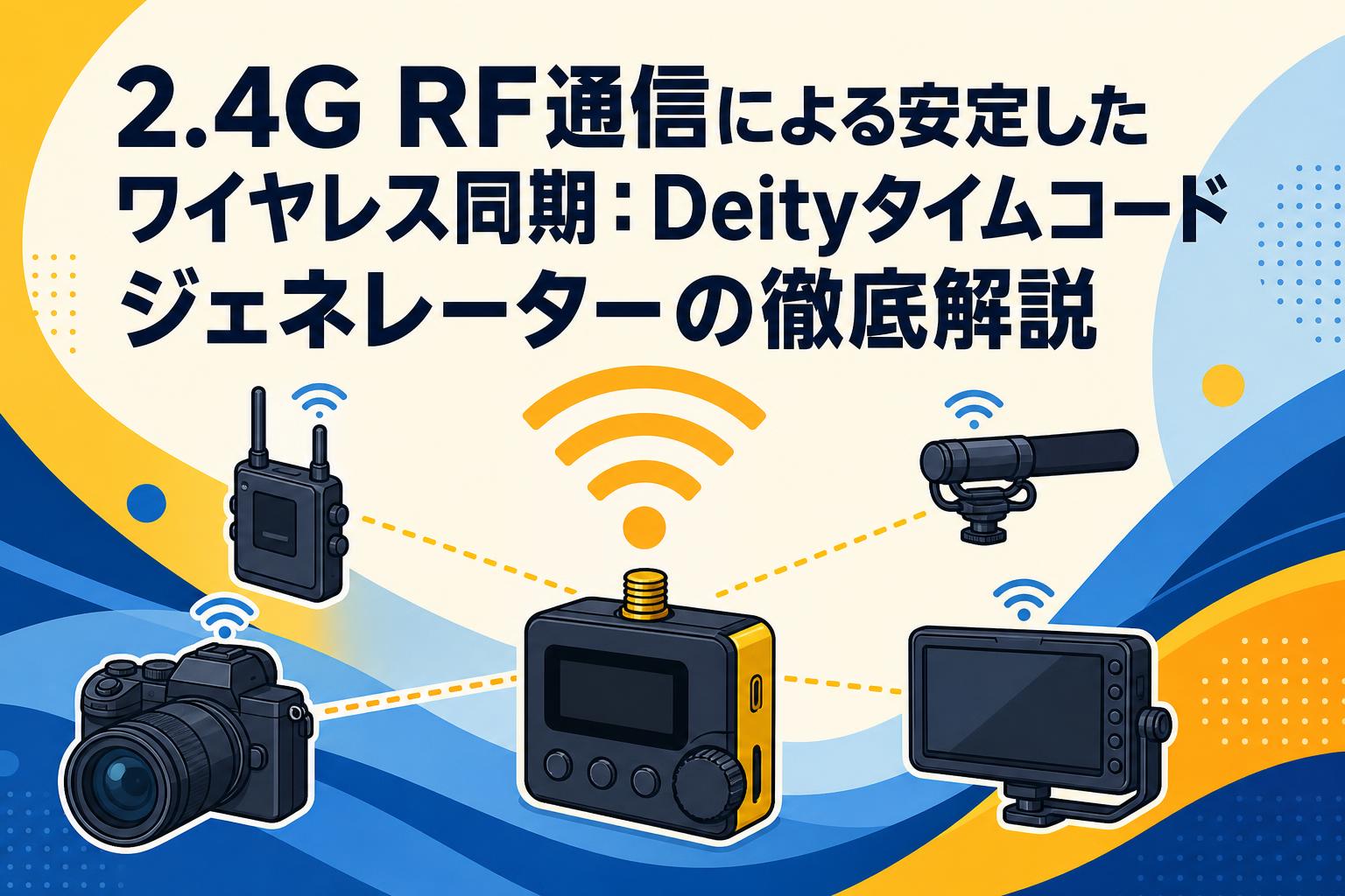 2.4G RF通信による安定したワイヤレス同期：Deityタイムコードジェネレーターの徹底解説
