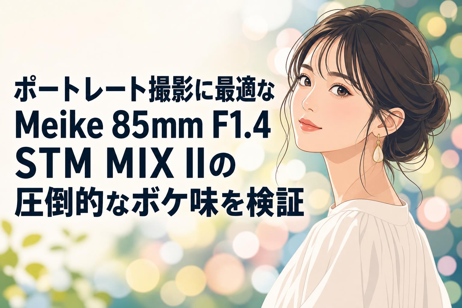 ポートレート撮影に最適なMeike 85mm F1.4 STM MIX IIの圧倒的なボケ味を検証