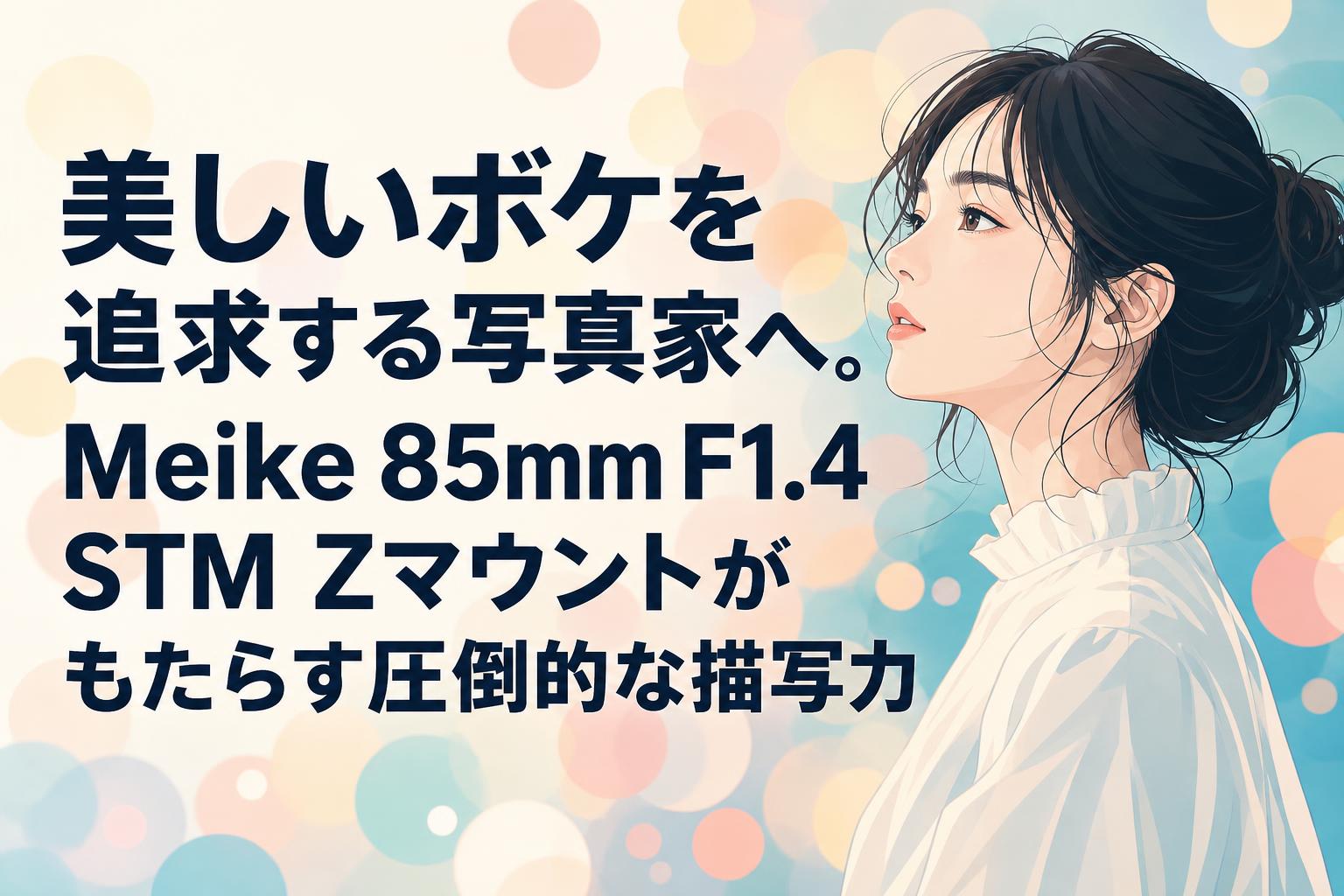 美しいボケを追求する写真家へ。Meike 85mm F1.4 STM Zマウントがもたらす圧倒的な描写力