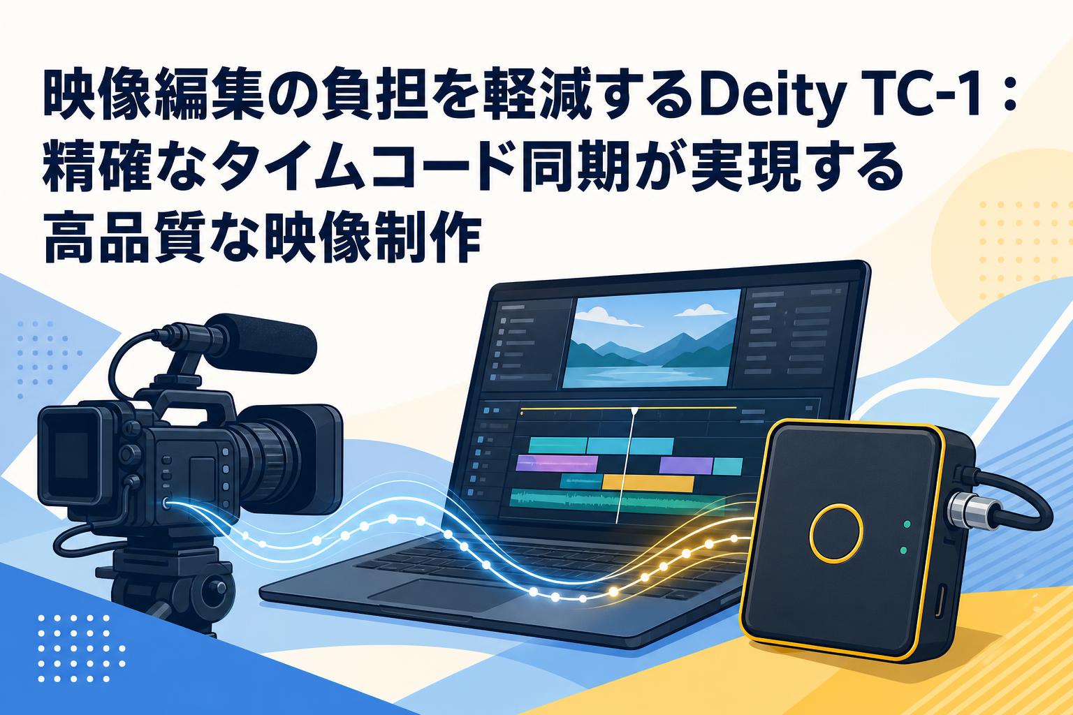 映像編集の負担を軽減するDeity TC-1：精確なタイムコード同期が実現する高品質な映像制作