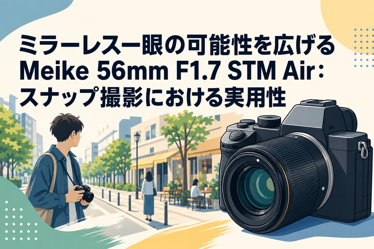 ミラーレス一眼の可能性を広げるMeike 56mm F1.7 STM Air：スナップ撮影における実用性