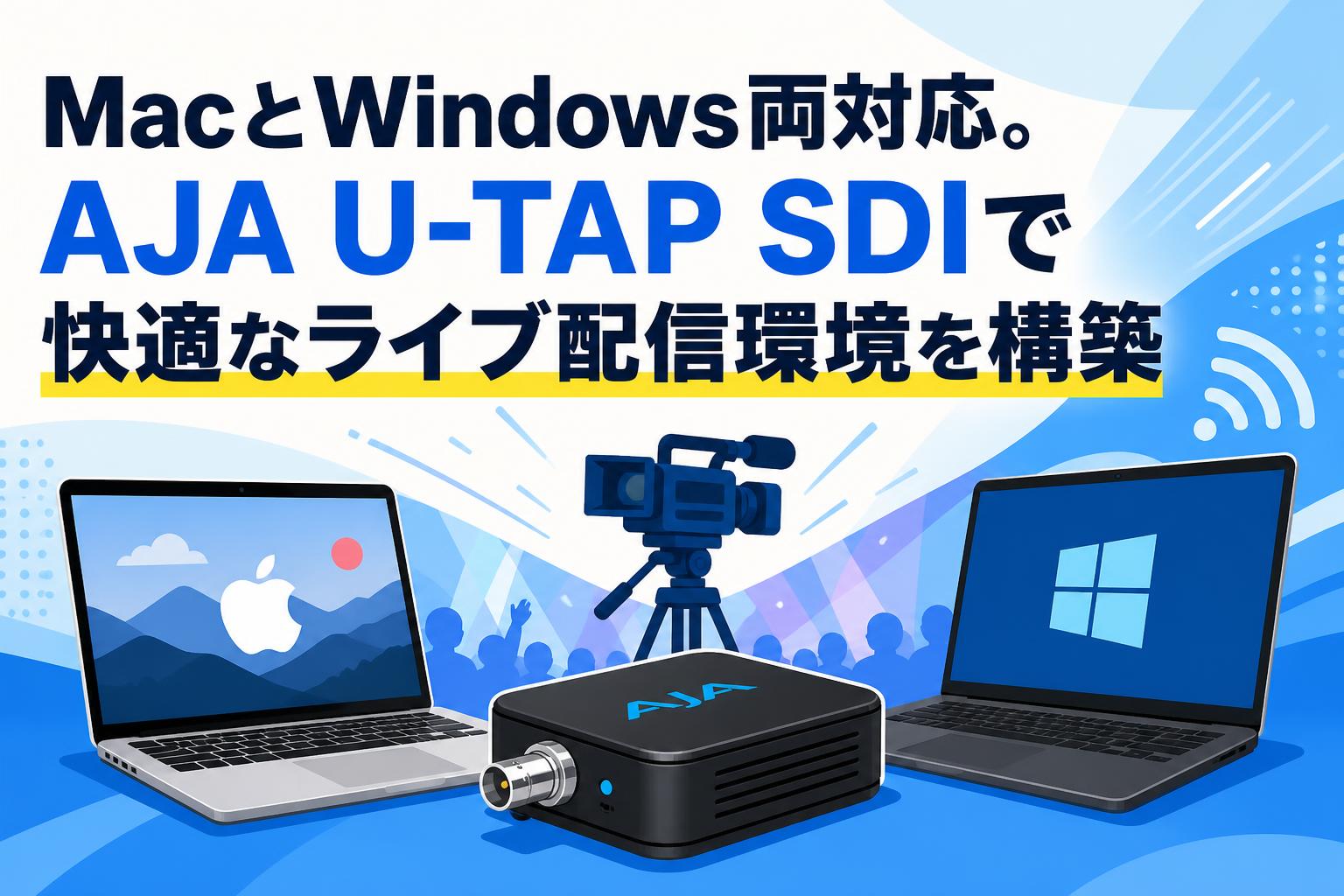 MacとWindows両対応。AJA U-TAP SDIで快適なライブ配信環境を構築