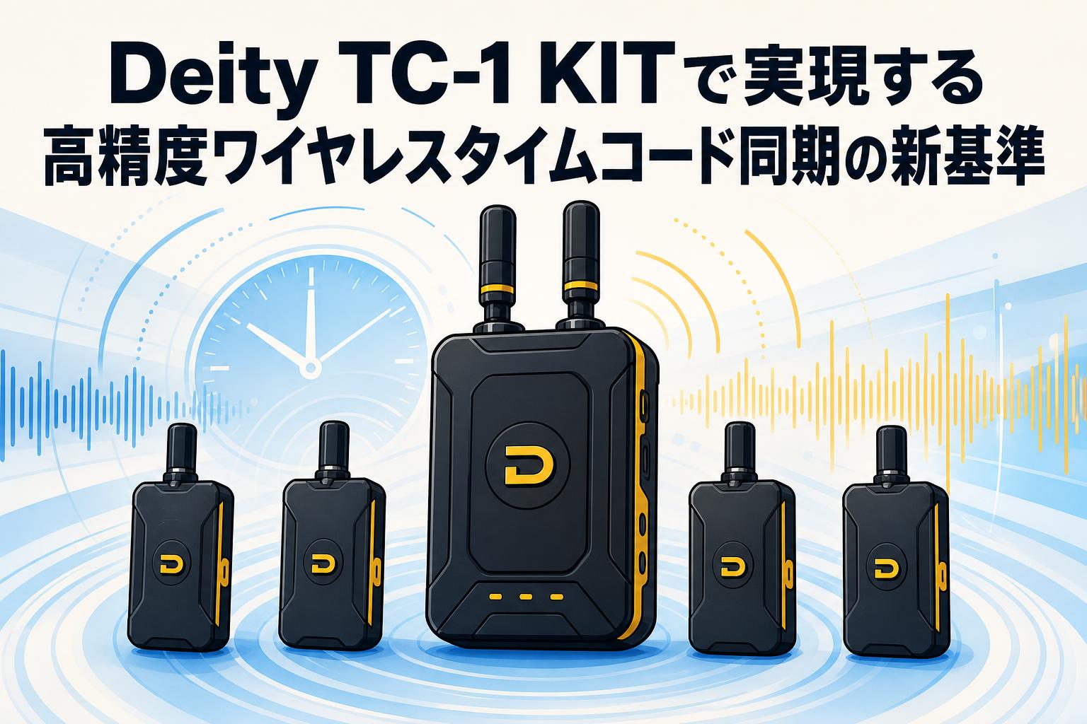 Deity TC-1 KITで実現する高精度ワイヤレスタイムコード同期の新基準