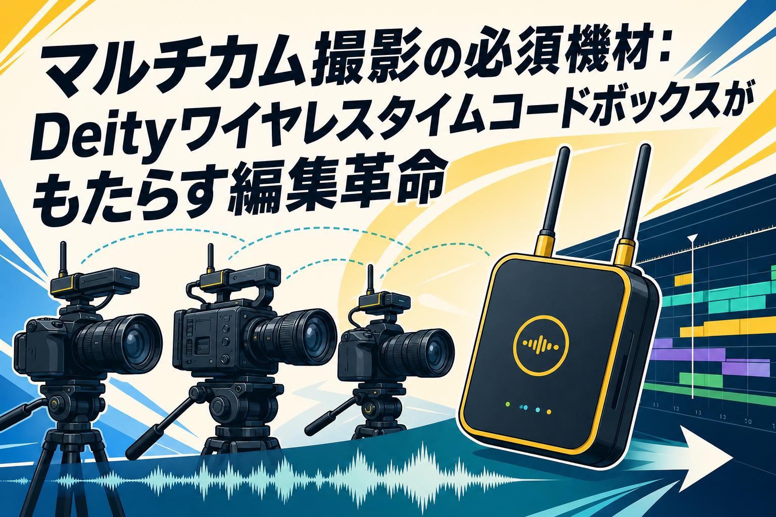 マルチカム撮影の必須機材：Deityワイヤレスタイムコードボックスがもたらす編集革命