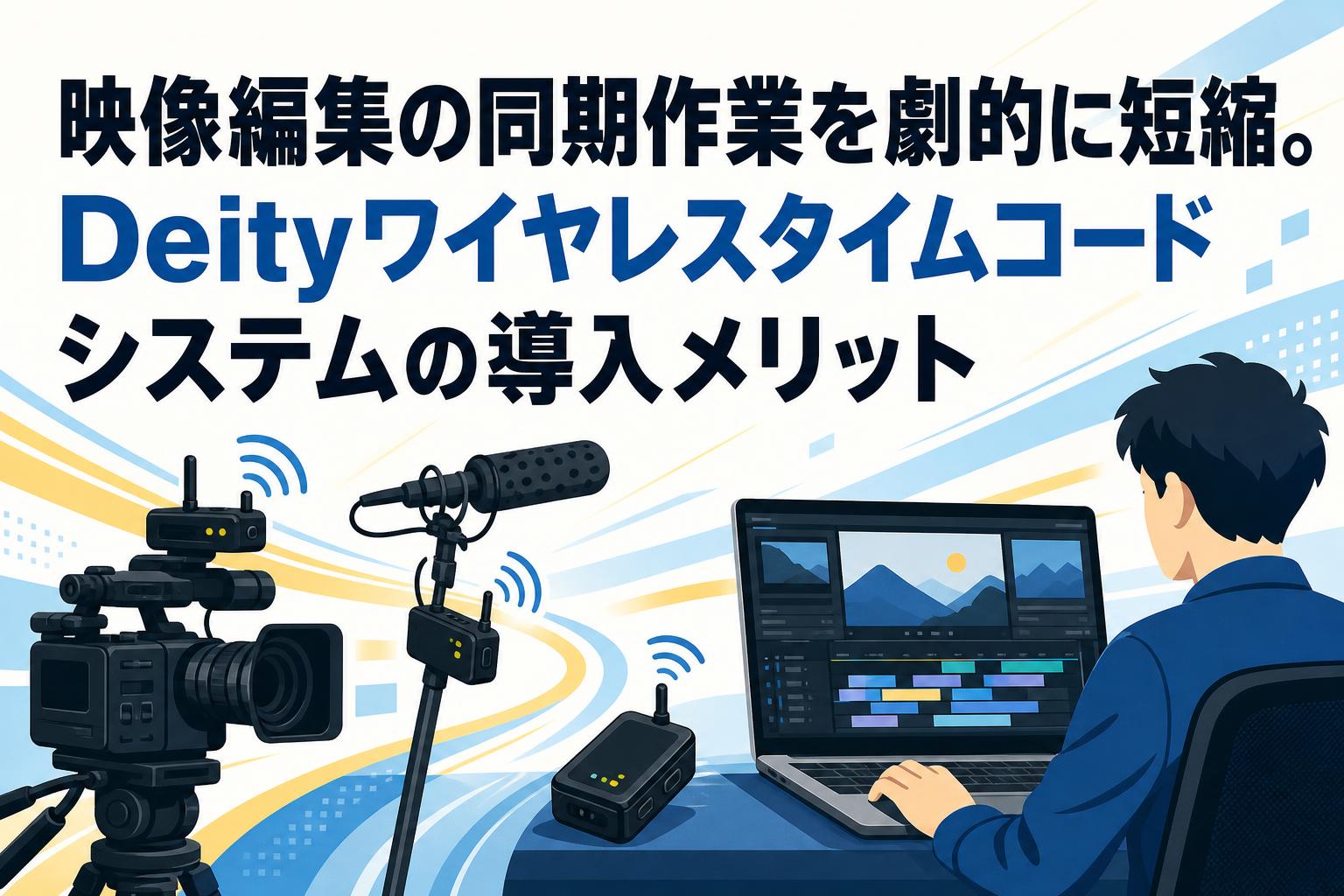 映像編集の同期作業を劇的に短縮。Deityワイヤレスタイムコードシステムの導入メリット