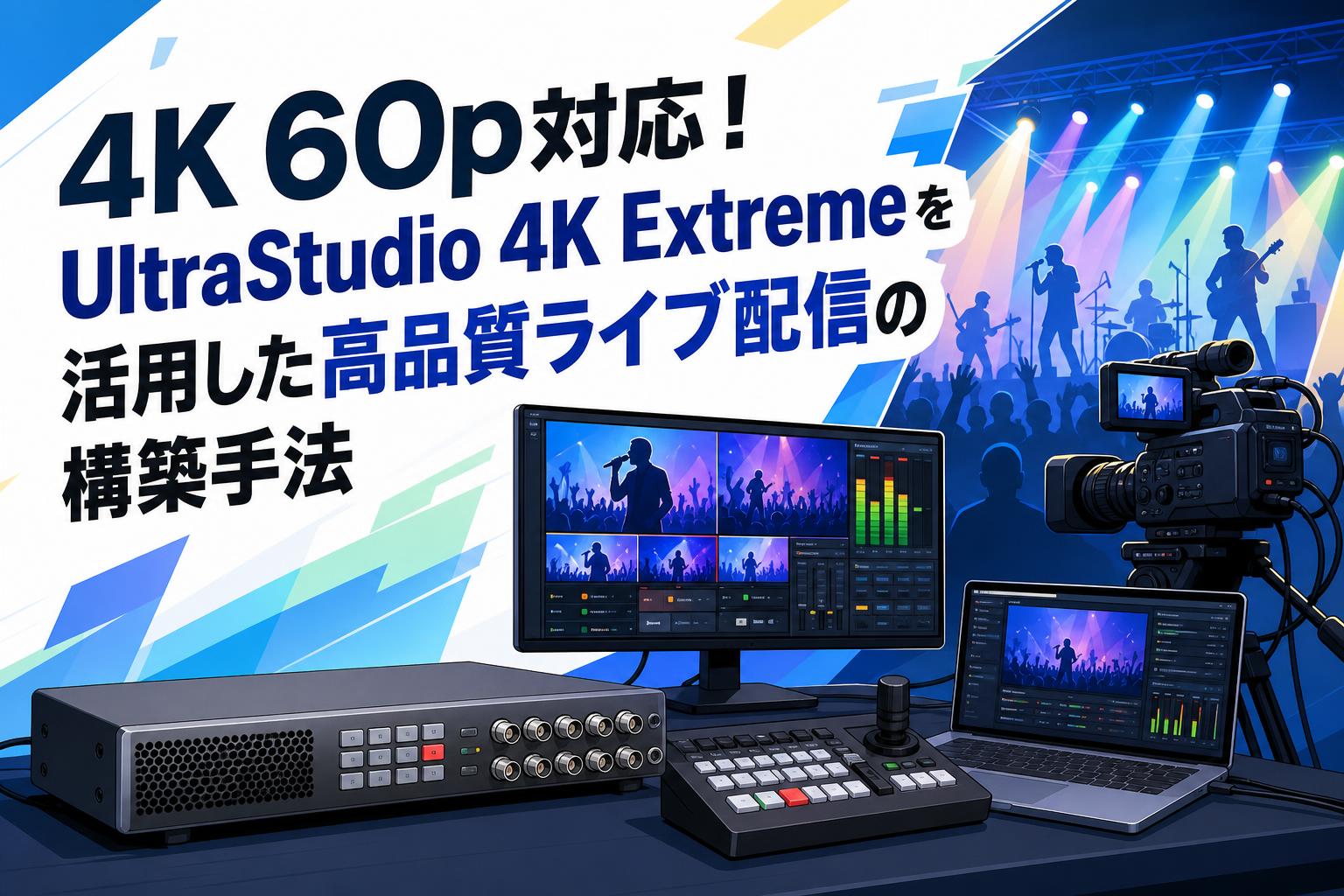 4K 60p対応！UltraStudio 4K Extremeを活用した高品質ライブ配信の構築手法