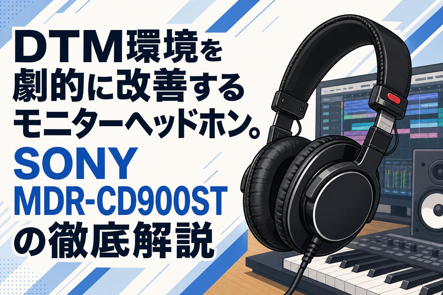 DTM環境を劇的に改善するモニターヘッドホン。SONY MDR-CD900STの徹底解説
