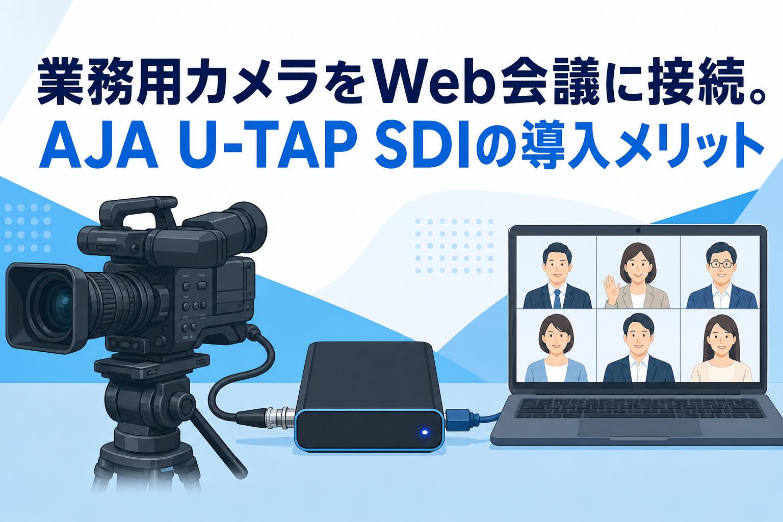 業務用カメラをWeb会議に接続。AJA U-TAP SDIの導入メリット
