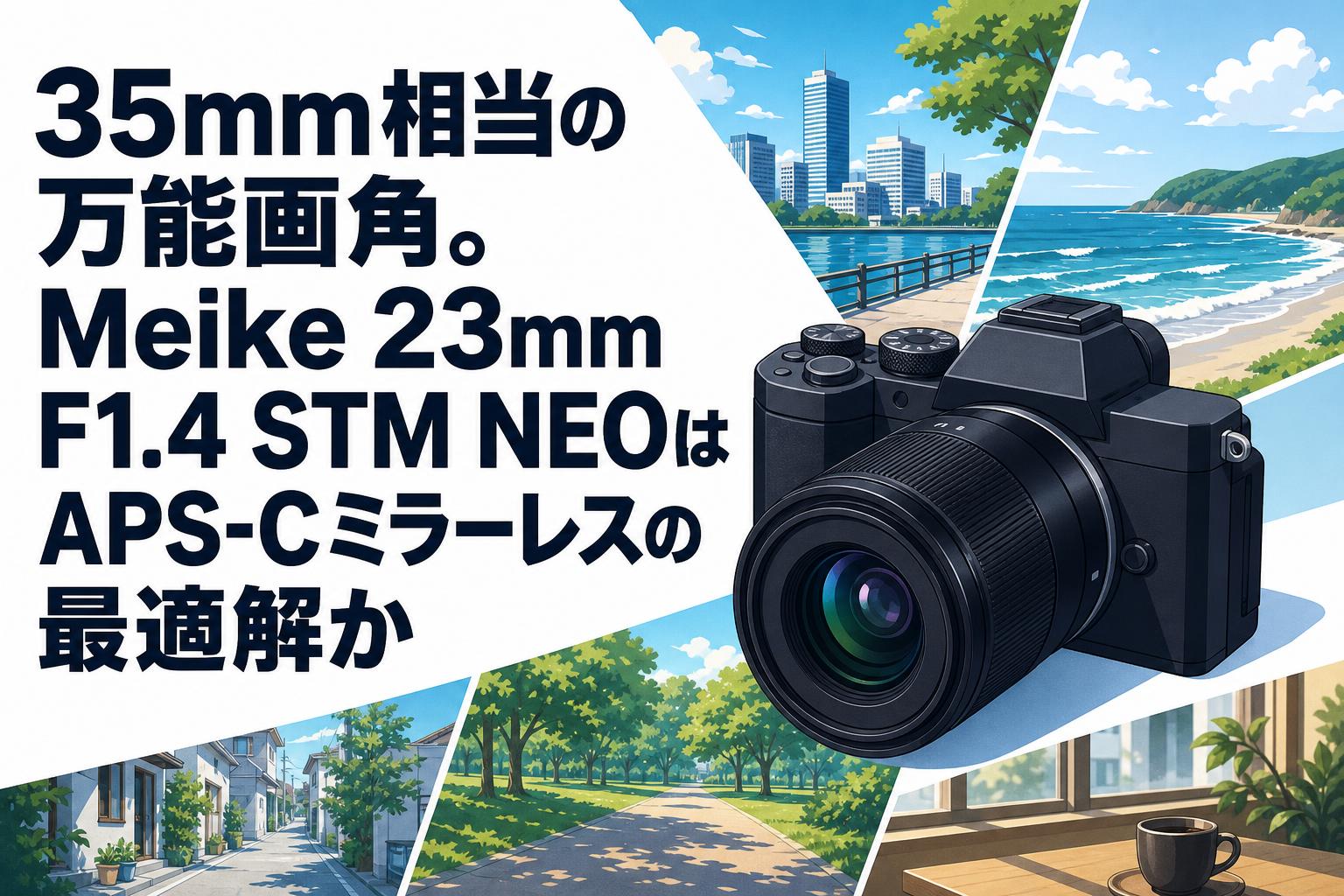 35mm相当の万能画角。Meike 23mm F1.4 STM NEOはAPS-Cミラーレスの最適解か