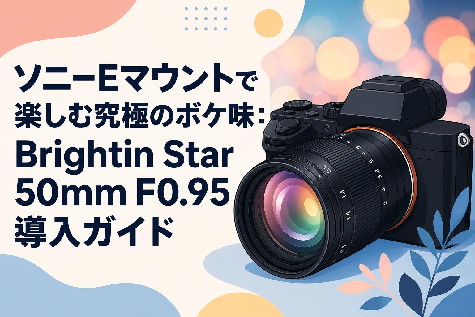 ソニーEマウントで楽しむ究極のボケ味：Brightin Star 50mm F0.95導入ガイド
